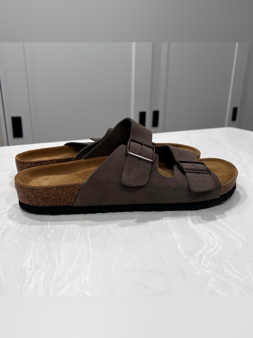 Project Cloud Men's Sandals Genuine Leather with Memory Foam Casual Outdoor S 10